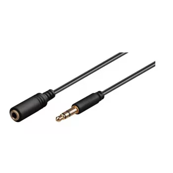 Microconnect AUDLG3G audiokabel 3 m 3,5 mm zwart