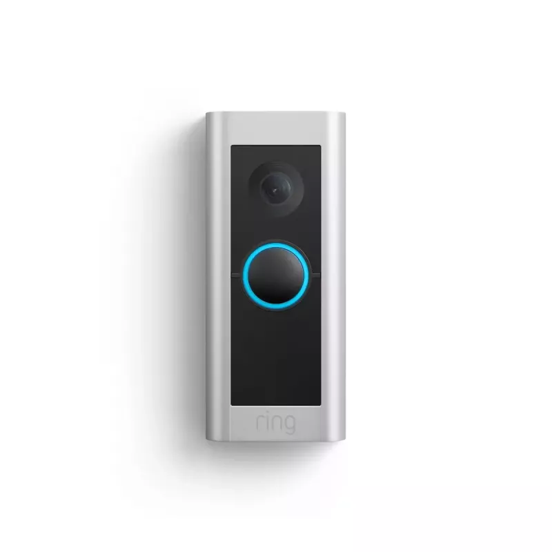 Video-intercom RING B0B2BNM4PV — draadloos, max. 1920×1080 video, nikkelafwerking, Wi-Fi (802.11b/g/n/ax)