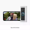Video-intercom RING B0B2BNM4PV — draadloos, max. 1920×1080 video, nikkelafwerking, Wi-Fi (802.11b/g/n/ax)