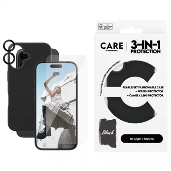 3-in-1 bundel case PanzerGlass CARE by Fashion iPhone 16