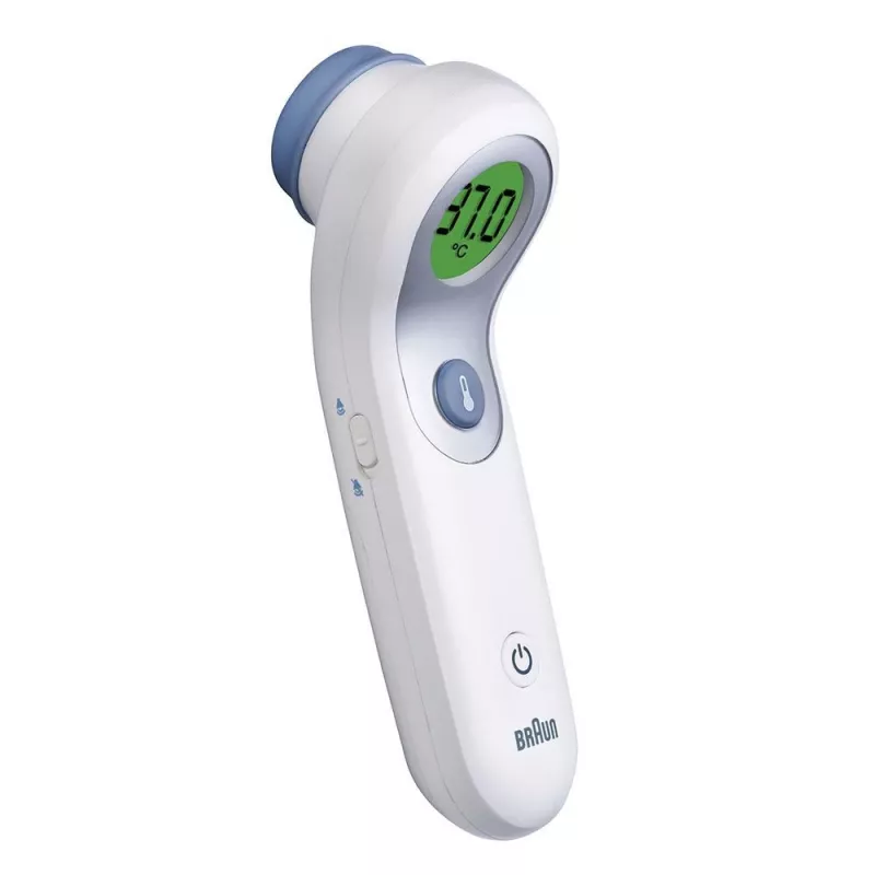 Braun BNT300WE digitale lichaamsthermometer afstandssensorthermometer wit voorhoofd knoppen