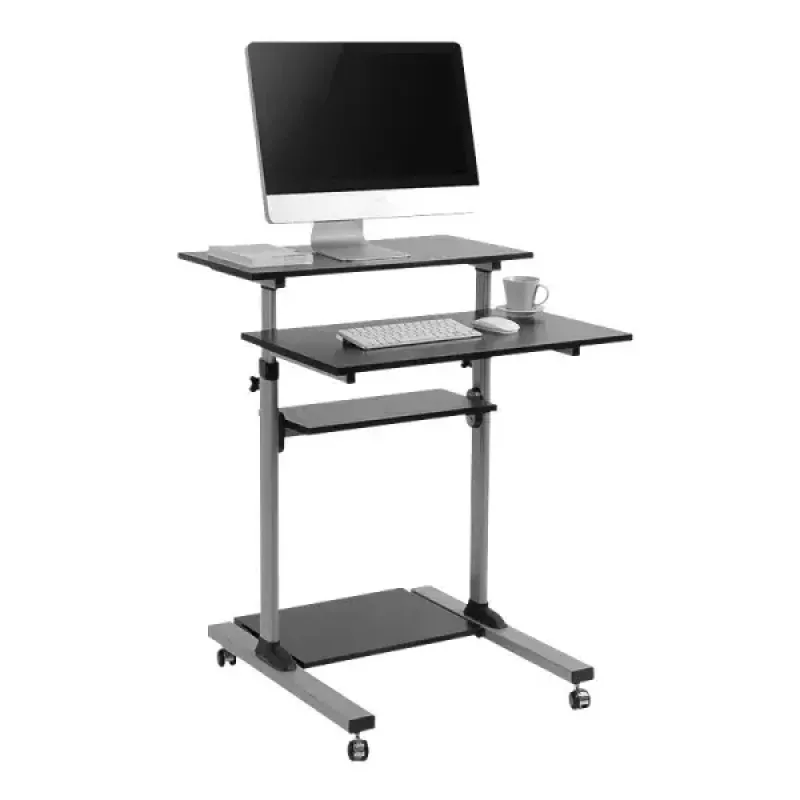 Computerschrijfbureau LogiLink BP0070 zwart grijs