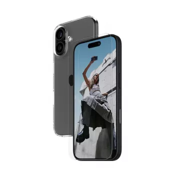 PanzerGlass SAFE. by ® 2-in-1 beschermbundel iPhone 16, Apple, Apple - iPhone 16, droge toepassing, krasbestendig, schokbestendig, transparant, 1 stuks