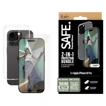 PanzerGlass SAFE. by 2-in-1 beschermbundel iPhone '24 6,3 inch Pro