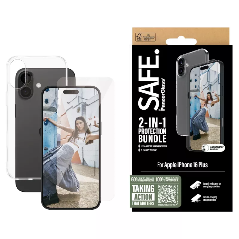 PanzerGlass SAFE. by ® 2-in-1 beschermpakket iPhone '24 6,7 inch