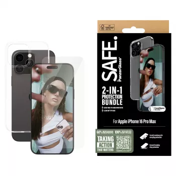 PanzerGlass SAFE. by ® 2-in-1 beschermpakket iPhone 16 Pro Max