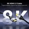 HDMI-kabel UNITEK C11086GY01-2M 2m 48 Gbit/s ARC Zwart Grijs
