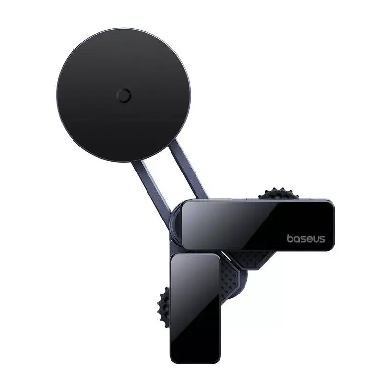 Magnetische auto-beeldschermhouder Baseus MaxView grijs voor smartphone- en tabletbevestiging op het voertuigdisplay