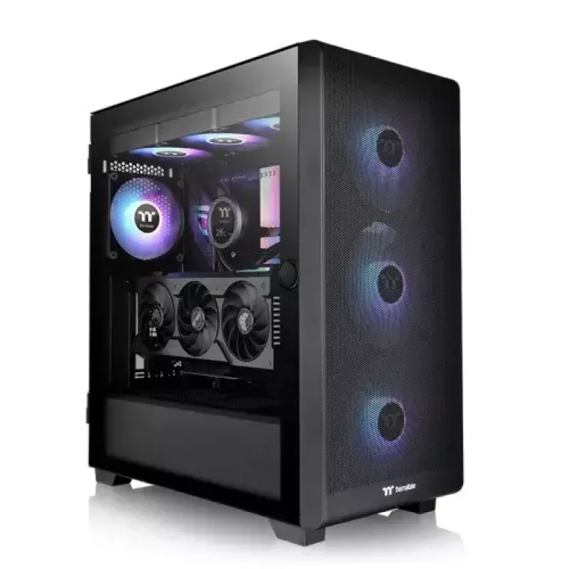 PC-behuizing Thermaltake S250 TG midi tower zwart