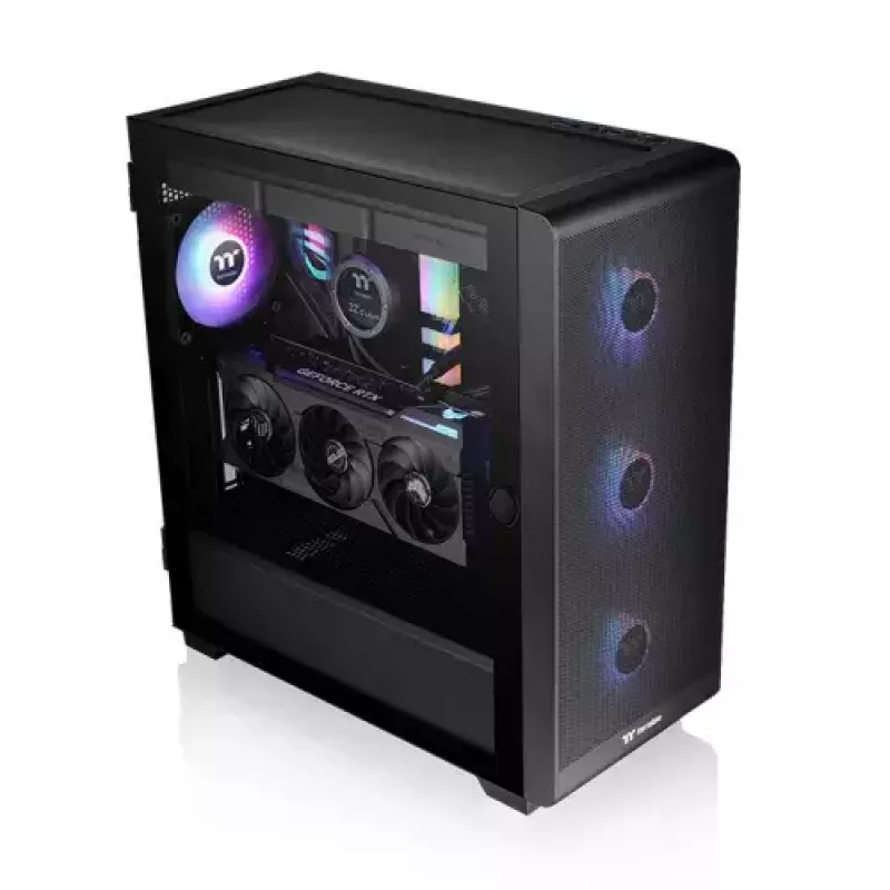 PC-behuizing Thermaltake S250 TG midi tower zwart