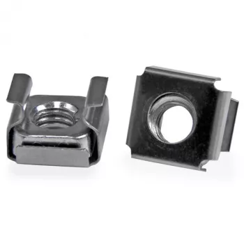StarTech.com 50 stuks M6 kooimoeren voor serverrackkast, kooimoer, roestvrij staal, roestvrij staal, M6, CE, TAA, REACH, 215,5 g