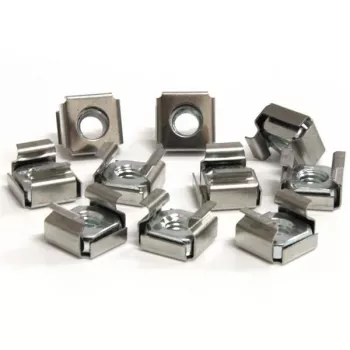 StarTech.com 50 stuks M6 kooimoeren voor serverrackkast, kooimoer, roestvrij staal, roestvrij staal, M6, CE, TAA, REACH, 215,5 g