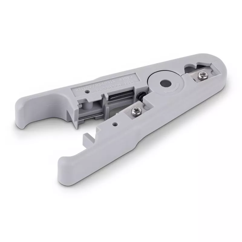 StarTech.com netwerkkabel-stripper en -snijder, professionele stripper voor UTP/FTP/STP/coaxkabel, roterend strip- en snijgereedschap