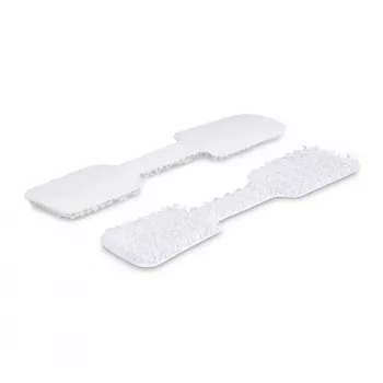 StarTech.com 3,5 inch (9cm) kabelmarkeringslabels, 100-pack, wit, haak-aan-haak klittenband kabelabels, beschrijfbare kabelmarkeringen voor kabelmanagement, kabelidentificatielabels