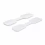 StarTech.com 3,5 inch (9cm) kabelmarkeringslabels, 100-pack, wit, haak-aan-haak klittenband kabelabels, beschrijfbare kabelmarkeringen voor kabelmanagement, kabelidentificatielabels