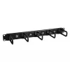StarTech.com 1U 19 inch kabelmanagement-organizer – D-ring haken netwerk-/serverrack kabelmanager – horizontaal kabelpaneel voor datacenters met doorvoergaten, incl. montagemateriaal – EIA/ECA-310-E