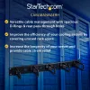 StarTech.com 1U 19 inch kabelmanagement-organizer – D-ring haken netwerk-/serverrack kabelmanager – horizontaal kabelpaneel voor datacenters met doorvoergaten, incl. montagemateriaal – EIA/ECA-310-E