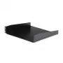 StarTech.com 2HE serverrack-legbord – universeel rackmontage-uitlegbord voor 19 inch netwerkapparatuurrack & -kast – hoogbelastbaar staal – draagvermogen 20 kg – 400 mm diep bord, zwart