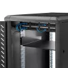 StarTech.com 2HE serverrack-legbord – universeel rackmontage-uitlegbord voor 19 inch netwerkapparatuurrack & -kast – hoogbelastbaar staal – draagvermogen 20 kg – 400 mm diep bord, zwart