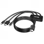 CLUB3D USB Type-C + HDMI™ + MiniDisplayPort™ 1.2 naar HDMI™ 4K60Hz HDR M/M actieve adapter 32AWG