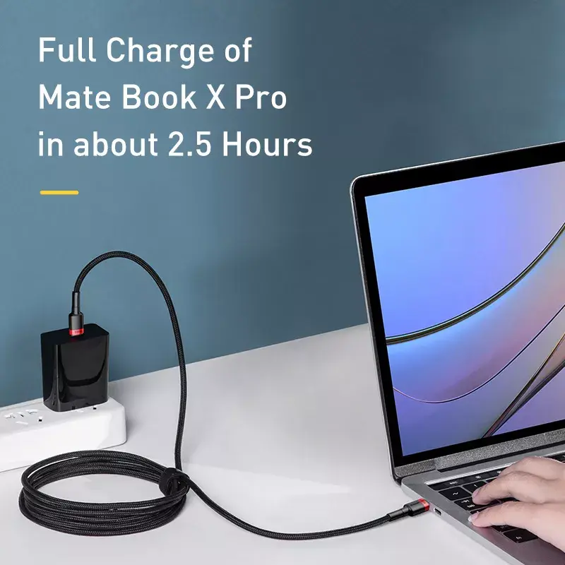 Baseus Cafule USB-kabel USB 2.0 2 m USB C zwart
