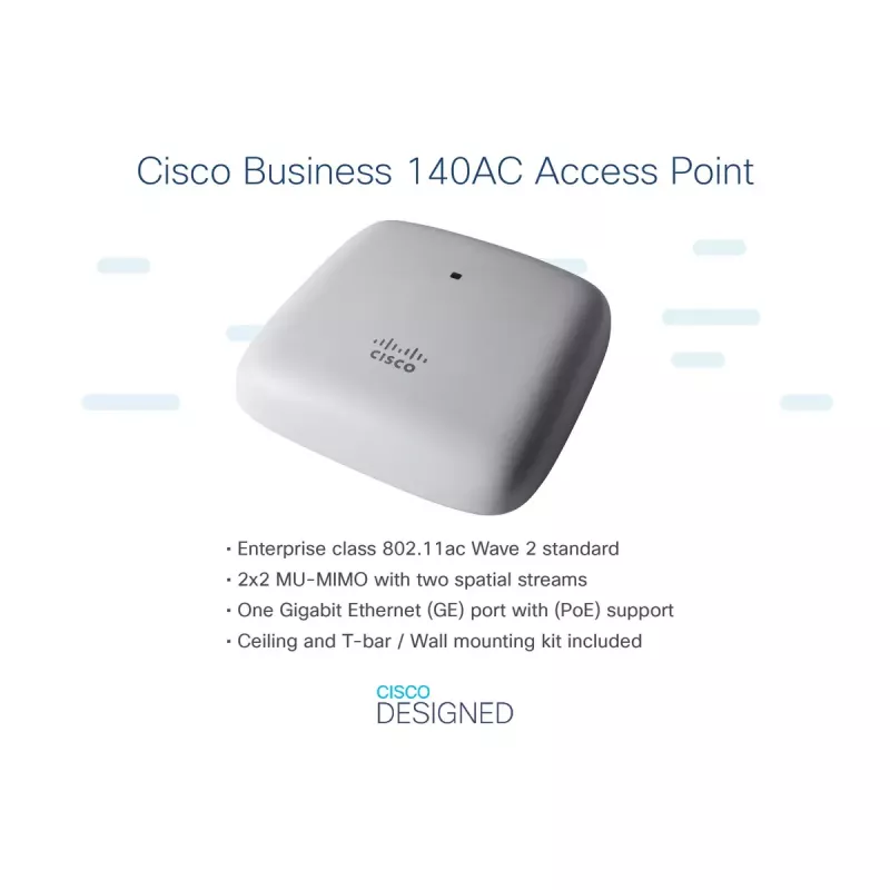 Access point Cisco Business 140AC 2,4GHz 5GHz 802.11ac
