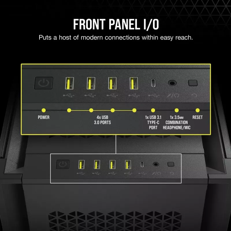 Pc-behuizing Corsair 7000D Airflow full tower zwart