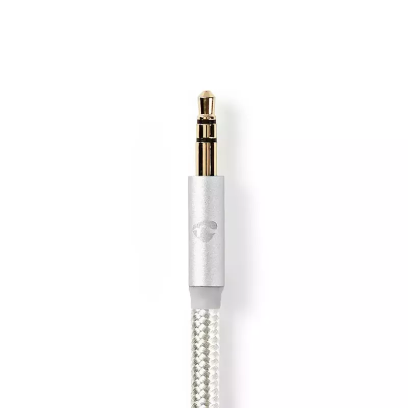 Nedis CCTB39940AL10 Lightning-kabel 1m aluminium 3,5-mm-aansluiting