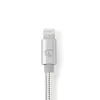 Nedis CCTB39940AL10 Lightning-kabel 1m aluminium 3,5-mm-aansluiting