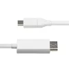 StarTech.com 6ft (2m) USB-C naar DisplayPort 1.2-kabel, bidirectioneel, 4K 60Hz, wit, videoadapterkabel voor Apple MacBook Pro / Air M1 M2 M3 M4, Mac Mini / Studio, Thunderbolt-compatibel