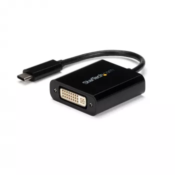 StarTech.com USB-C naar DVI-adapter – zwart – 1920x1200 – USB Type-C videoconverter voor uw DVI-D-scherm/monitor/projector – bijgewerkte versie is CDP2DVIEC