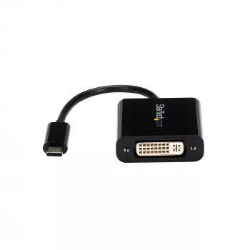 StarTech.com USB-C naar DVI-adapter – zwart – 1920x1200 – USB Type-C videoconverter voor uw DVI-D-scherm/monitor/projector – bijgewerkte versie is CDP2DVIEC