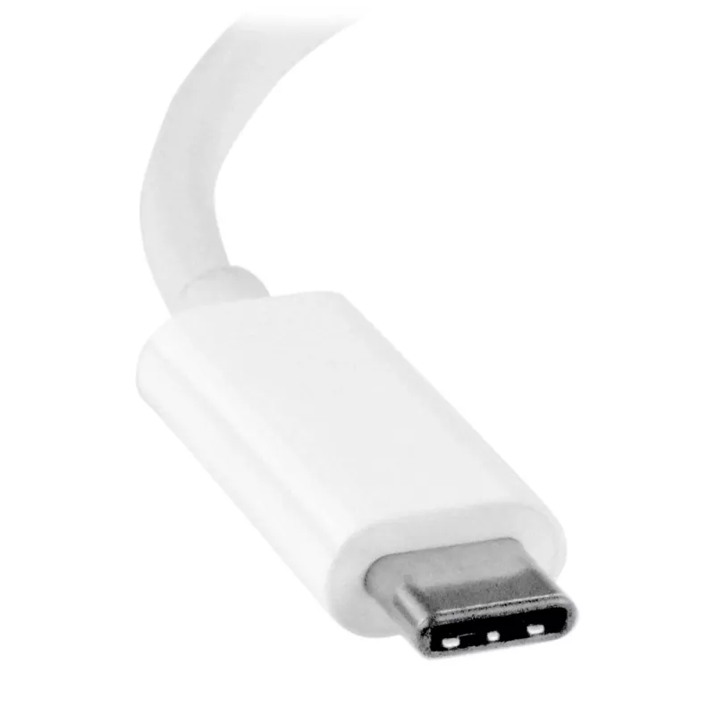 StarTech.com USB-C naar DVI-adapter - wit, 3.2 Gen 2 (3.1 Gen 2), USB Type-C, DVI-uitgang, 1920 x 1200 pixels