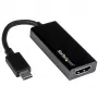 StarTech.com USB-C naar HDMI-adapter met 4K 30Hz - zwart, 3.2 Gen 2 (3.1 Gen 2), USB Type-C, HDMI-uitgang, 3840 x 2160 pixels