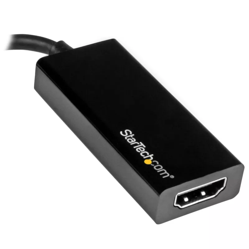 StarTech.com USB-C naar HDMI-adapter met 4K 30Hz - zwart, 3.2 Gen 2 (3.1 Gen 2), USB Type-C, HDMI-uitgang, 3840 x 2160 pixels