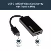 StarTech.com USB-C naar HDMI-adapter met 4K 30Hz - zwart, 3.2 Gen 2 (3.1 Gen 2), USB Type-C, HDMI-uitgang, 3840 x 2160 pixels