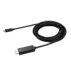 StarTech.com 3m USB-C-naar-HDMI-kabel – 4K 60Hz USB Type-C naar HDMI 2.0 videoadapterkabel – Thunderbolt 3 compatibel – laptop naar HDMI-monitor/display – DP 1.2 Alt Mode HBR2 – zwart