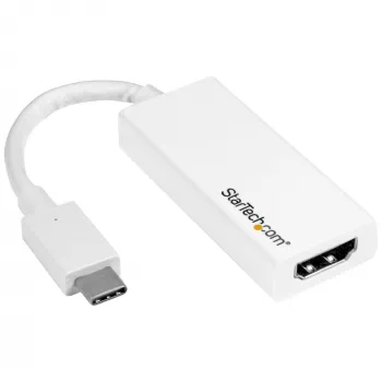 StarTech.com USB-C naar HDMI-adapter - wit - 4K 60Hz, USB Type-C, HDMI-uitgang, 3840 x 2160 pixels