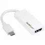 StarTech.com USB-C naar HDMI-adapter - wit - 4K 60Hz, USB Type-C, HDMI-uitgang, 3840 x 2160 pixels