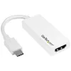StarTech.com USB-C naar HDMI-adapter - wit - 4K 60Hz, USB Type-C, HDMI-uitgang, 3840 x 2160 pixels