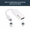 StarTech.com USB-C naar HDMI-adapter - wit - 4K 60Hz, USB Type-C, HDMI-uitgang, 3840 x 2160 pixels