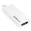 StarTech.com USB-C naar HDMI-adapter met 4K 30Hz - wit, USB Type-C, HDMI-uitgang, 3840 x 2160 pixels