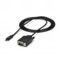 StarTech.com 1,8 m USB-C-naar-VGA-kabel – 1920 x 1200/1080p USB Type-C-naar-VGA video-actieve adapterkabel – Thunderbolt 3-compatibel – laptop naar VGA-monitor/projector – DP Alt Mode HBR2