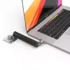 Beveiligingskabelslot Compulocks CL02H Dual Head Coiled T-bar