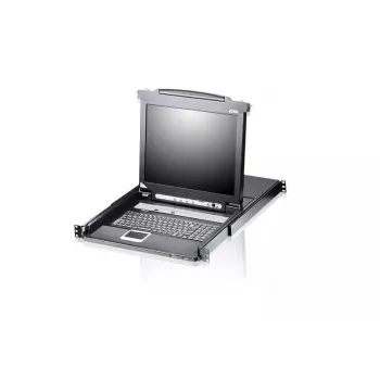 KVM-switch ATEN CL5708M Rackeinbau zwart 1HE 17 inch LCD CL5708M-ATA-GG