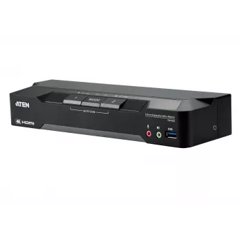 ATEN 2-poorts 4K DisplayPort dual-display mini-matrix Boundless KVM-switch