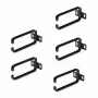 StarTech.com 5-pack 1U verticale kabelgeleiding D-ring haken, kabelmanager voor 19-inch serverracks/kasten, netwerkrack kabelorganizer, kabelgeleidingsringen