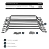 StarTech.com horizontale kabelgeleidingsbeugels met 10,2 cm offset voor racks – 10-pack