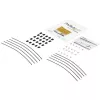 StarTech.com 10-pack beveiligingskabelbinders voor adapters en dongles – universele kabeladapterbinder – kabelbinders – verstelbare, diefstalveilige kabelslot-set van staal