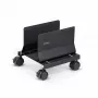 StarTech.com computertorenwagen, rolbare mobiele CPU-caddy op wielen (rollen), max. belasting 21 kg, verstelbare pc-behuizinghouder, desktopvloerstandaard, stalen dolly
